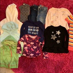 Large Fall/Winter 3t Girls Clothing Lot